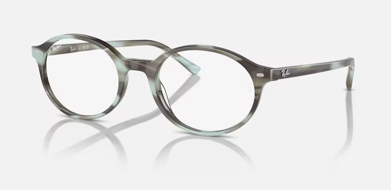 GERMAN OPTICS Eyeglasses with Striped Beige Frame - RB5429 | Ray-Ban