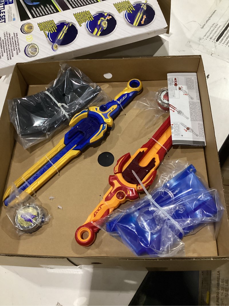 Condition photo showing New/Like New for infinity nado battle set - fury wave dragon + blazing war bear, battle tops, spinning tops toy for children from 5 years dragon bear