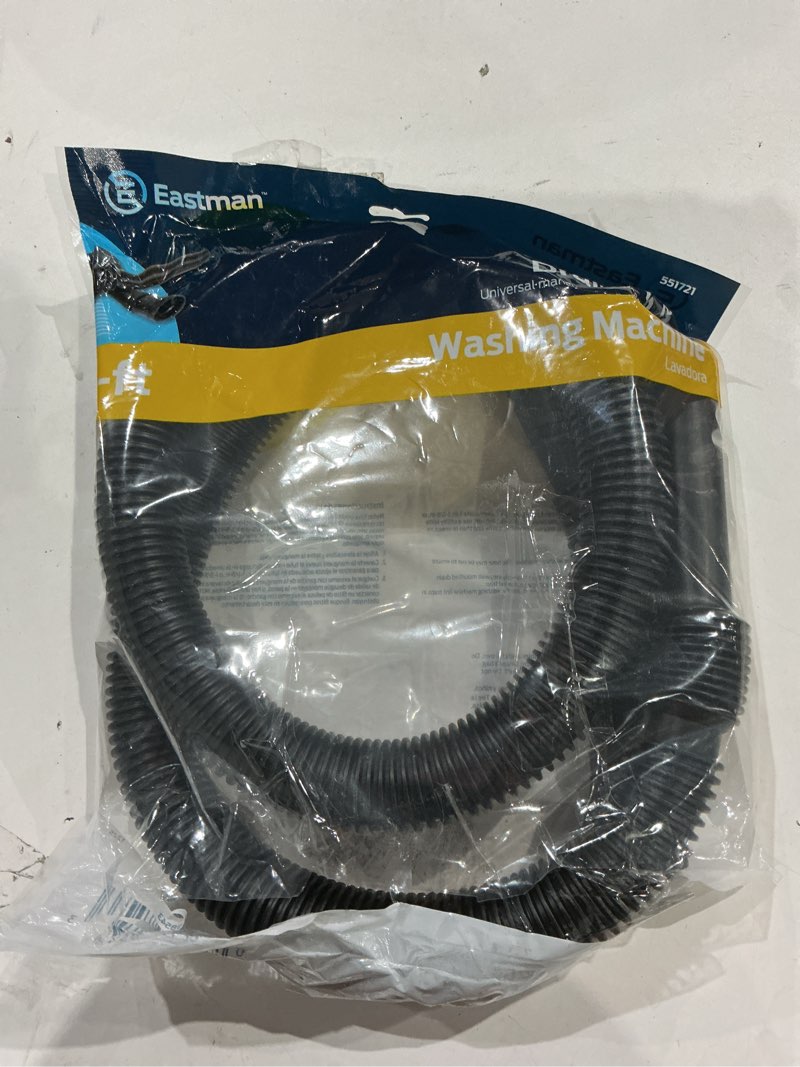 Condition photo showing As Is for eastman 6-ft 1, 1-1/8, or 1-3/8-in od inlet x 1-in compression outlet polypropylene washing machine drain hose