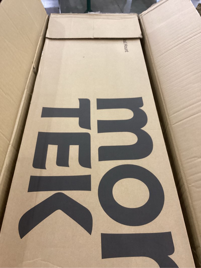 Condition photo showing New/Like New for monTEK Heavy Duty XXL Full Motion TV Wall Mount for 60-120 inch Extra Large TVs, Holds 265 lbs, Max VESA 900x600, 27.7" Extension, Swivel & Tilt, Preassembled, Fits 12–24" Studs, LED/LCD/OLED 4K/8K