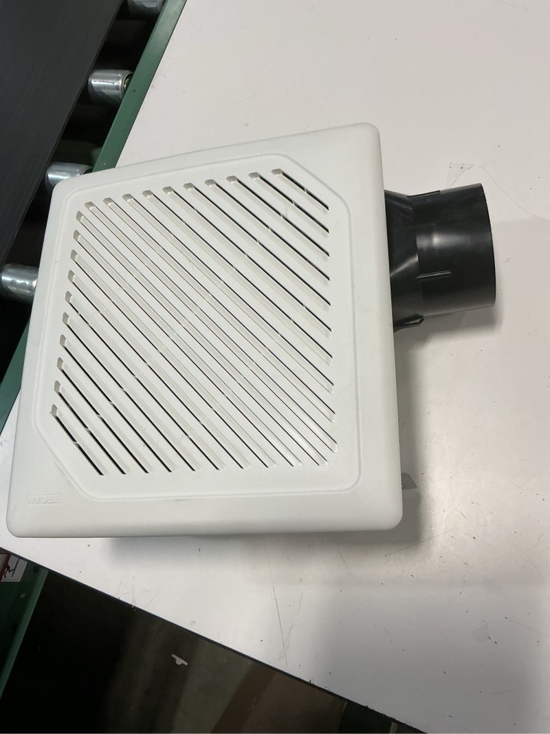 Condition photo showing As Is for broan invent 1.0-sone 110-cfm white bathroom fan (energy star certified)