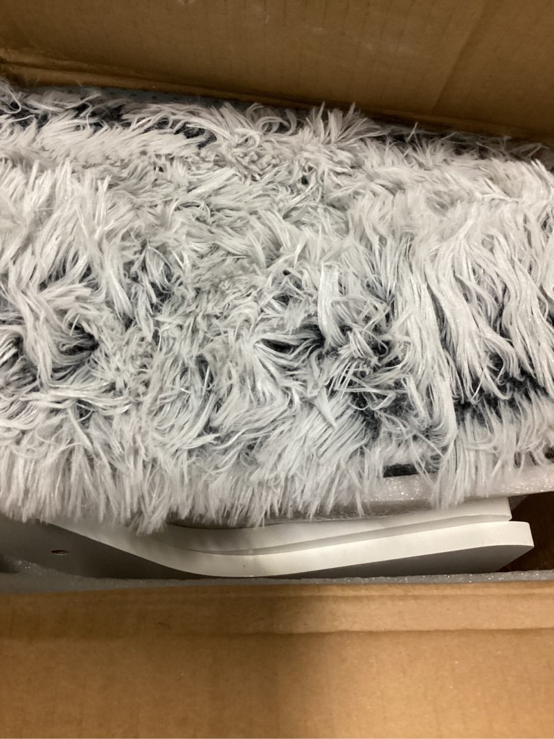 Condition photo showing New/Like New for elevated wood dog bed frame mat set, whitecolor, small | raised sturdy attractive dog sofa couch furniture,45 lb white:1 mattress+1 bed frame s_up to 45 lbs