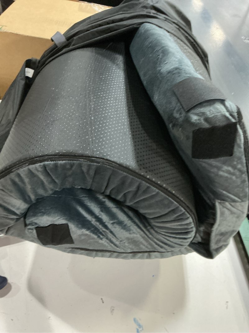 Condition photo showing Good Condition for Teler CertiPUR-US 3" Memory Foam Camping Mattress Pad, Portable Foam Sleeping Pad for Camping, Roll up Sleeping Mat for Adults , Car, Tent SUV Cot Mattress