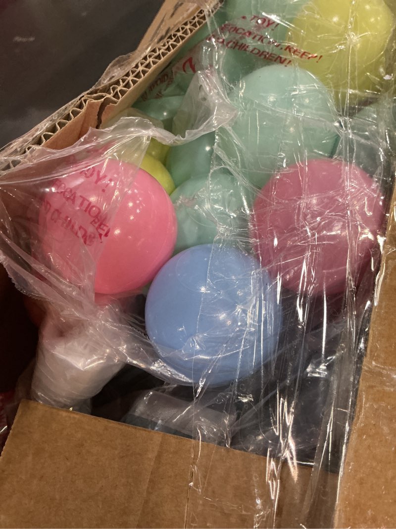 Condition photo showing Good Condition for TOREVSIOR Foldable Baby Playpen with Mat, 50"×50" Collapsible Play Pen for Babies and Toddlers, Indoor & Outdoor Kids Safety Play Pen, Portable Play Yard, Foldable Baby Playpen with 50 Ocean Balls Grey 50"×50"