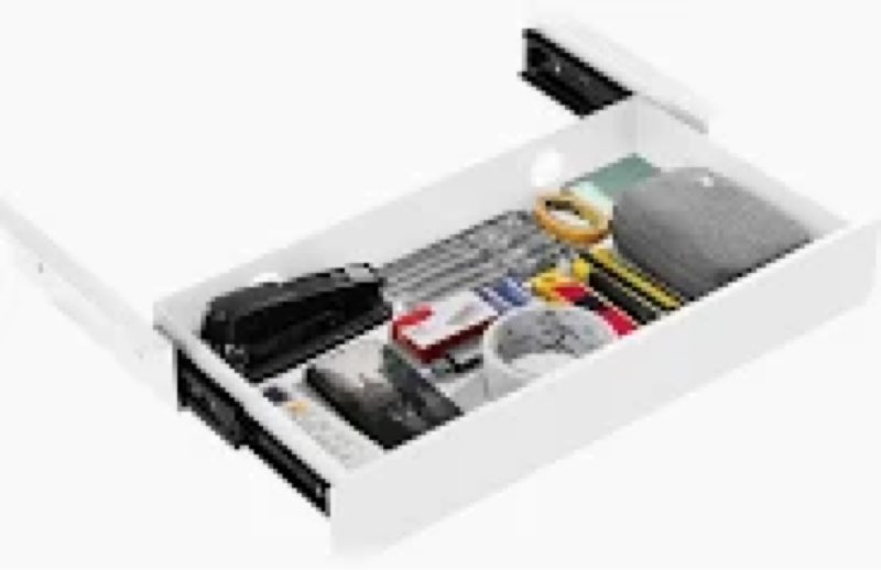 khamal under desk drawer slide out large - under table drawer 17.32" x 9.25", pull-out storage organ
