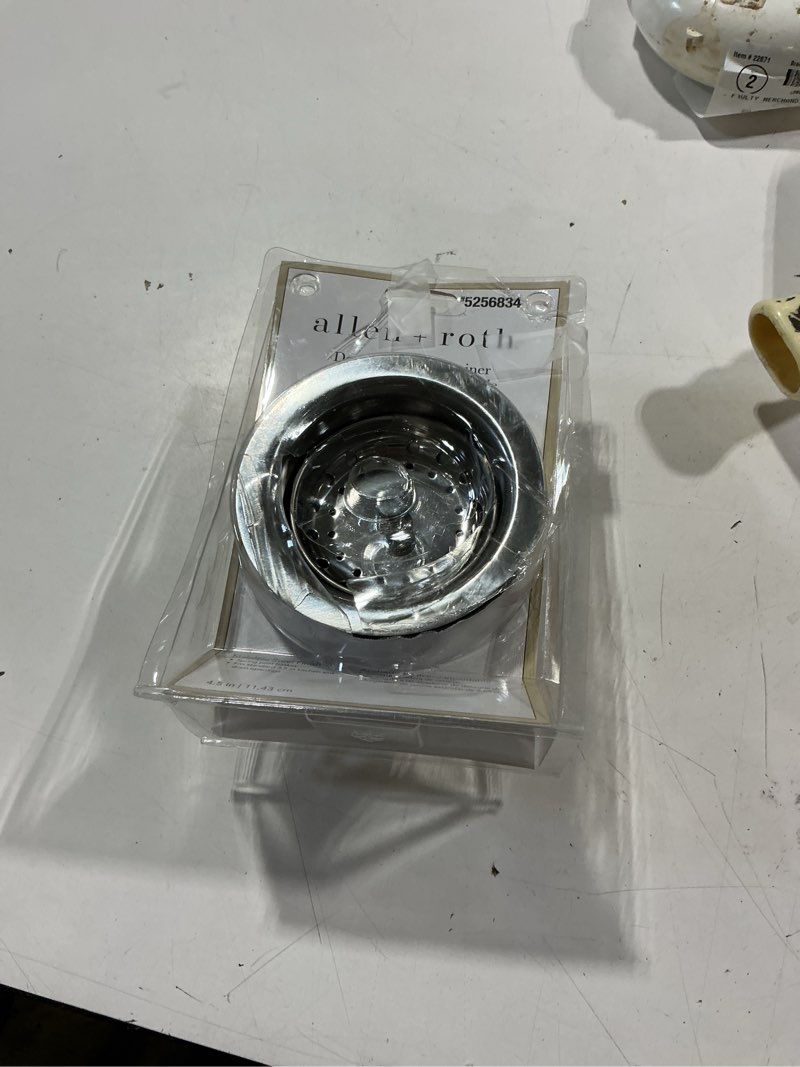 Condition photo showing Good Condition for allen + roth 3.5-in stainless steel rust resistant strainer with lock mount included
