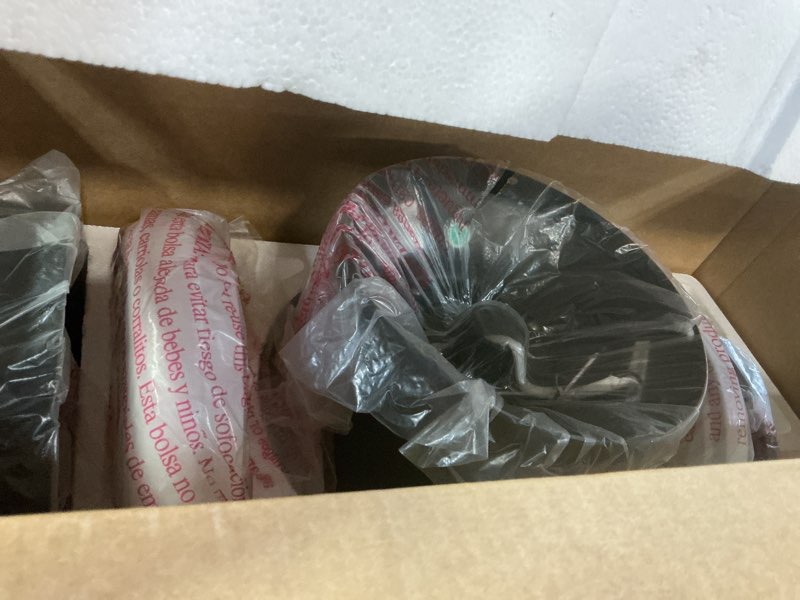 Condition photo showing Good Condition for  Harbor Breeze Crestwell 52-in Matte Black with Mocha/Cocoa Blades Color-Changing LED Flush