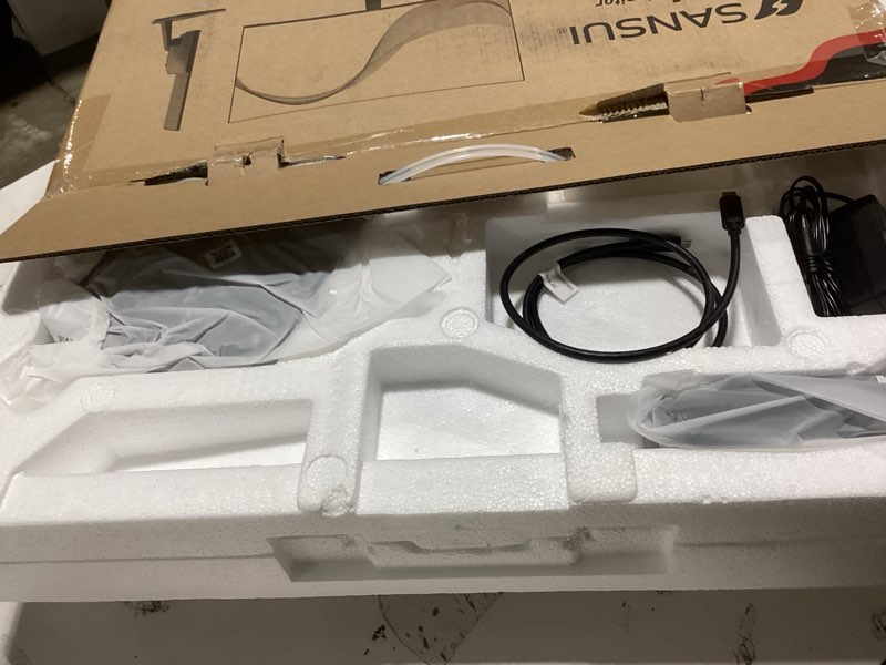 Condition photo showing Good Condition for sansui curved monitor 24 inch 100hz usb type-c computer monitor with built-in speakers- mprt 1ms,adaptive sync,hdr,1500r,vesa 75x75mm compatible, for home and office(es-24c1) 24 inch fhd 100hz curved monitor usb-c speakers