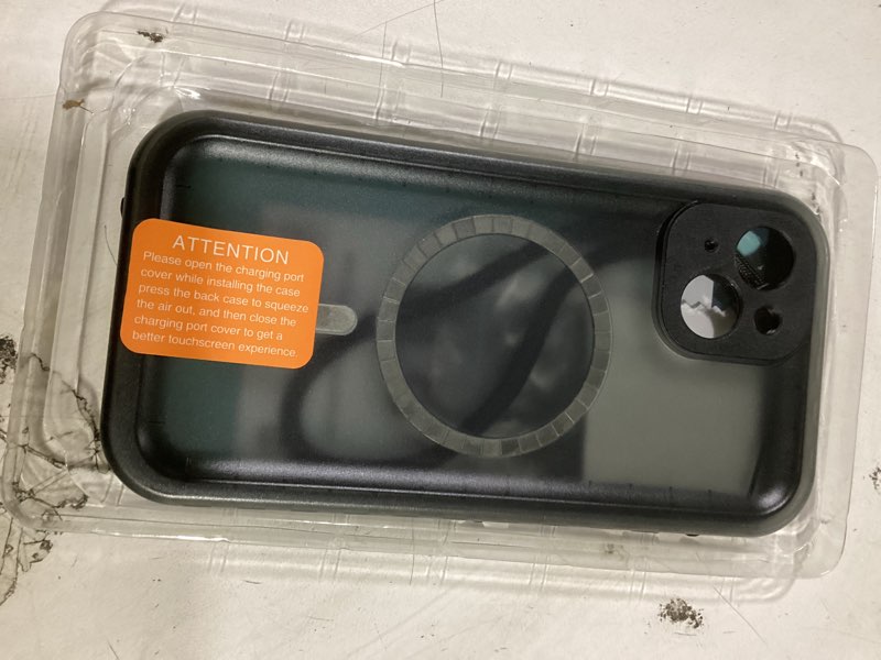 Condition photo showing New/Like New for SPORTLINK for iPhone 13 Case Waterproof - Buit in Screen Protector [Compatible with MagSafe][IP68 Underwater][6.6FT Military Dropproof][Dustproof] Full Body Shockproof Case 6.1" Black Black-Magnetic for iPhone 13