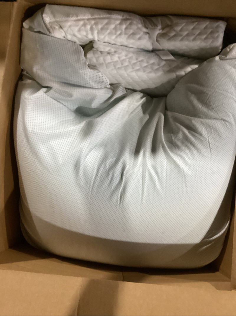 Condition photo showing Good Condition for Marsail King Size Memory Foam Mattress Topper, 3 Inch Cooling Gel Infused Mattress Topper with Soft Cover, CertiPUR-US and Oeko-TEX Certified, Suitable for Sofa, RV, Camping 3 Inch Topper with Cover King
