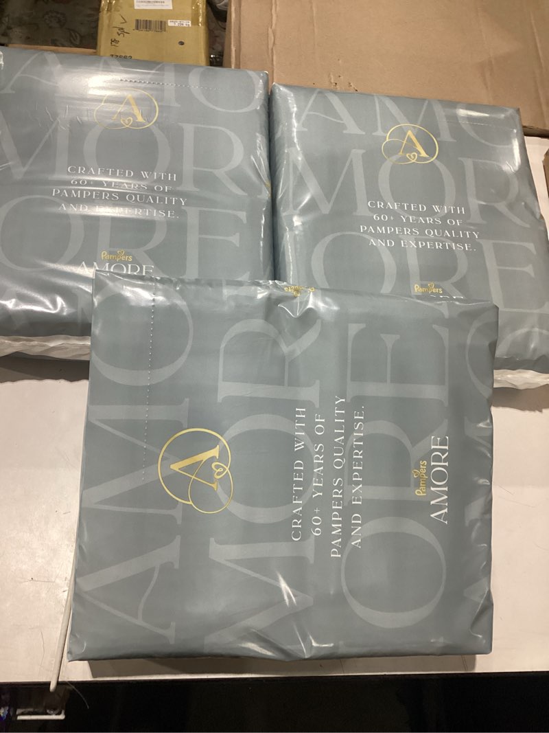 Condition photo showing New/Like New for pampers amore, size 2 (10-22 lbs), 186 count, our best diaper – hypoallergenic & fragrance free, up to 100% leakproof, soft as cashmere size 2 186