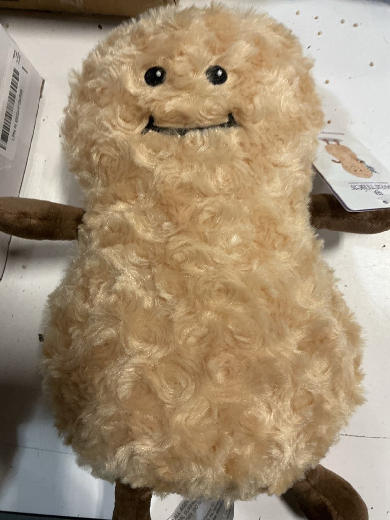 Condition photo showing As Is for warmies microwavable & weighted stuffed animals, peanut - microwavable plush warmer, weighted plush with lavender filling - peanut stuffed animal for adults & children (boys, girls, babies & toddlers)