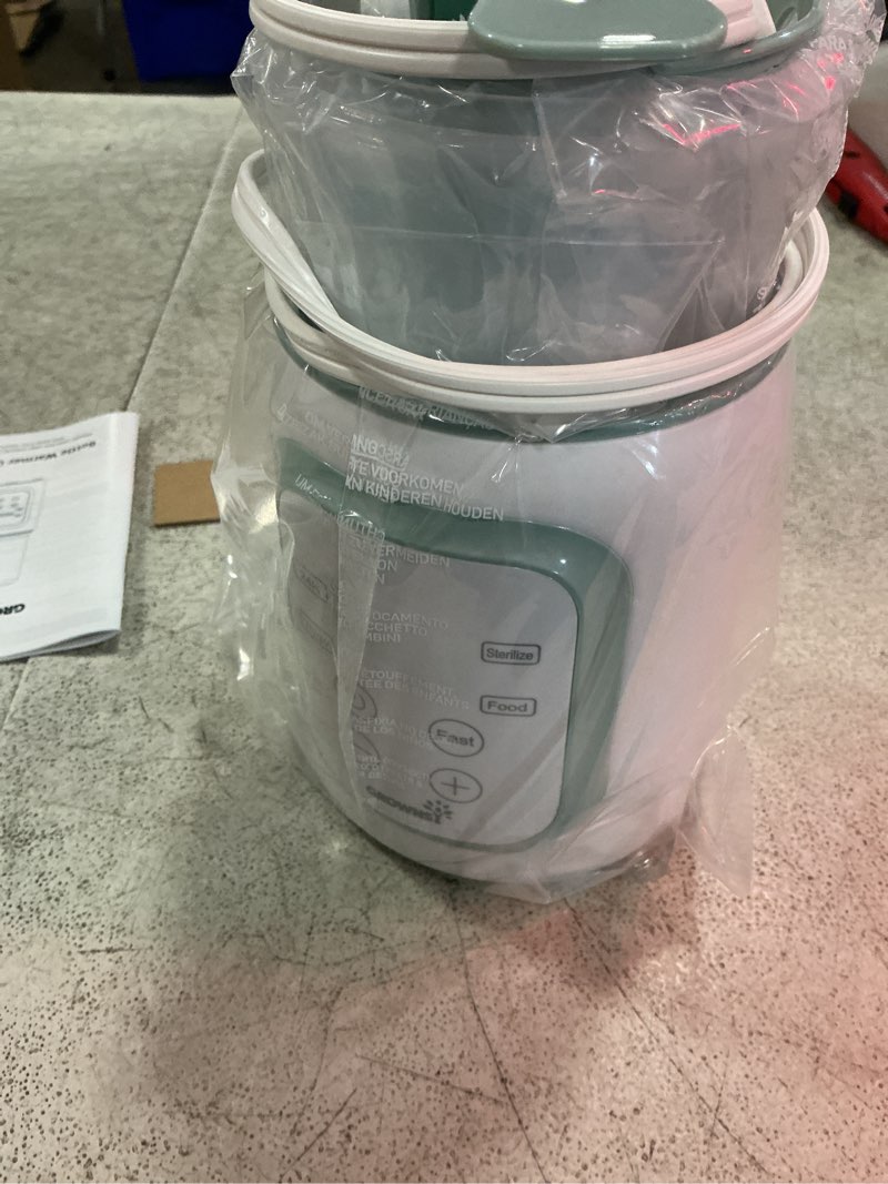 Condition photo showing New/Like New for grownsy baby bottle warmer, 8-in-1 fast baby milk warmer with timer for breastmilk or formula, accurate temperature control, 24h keep, food heater&defrost bpa-free bottle warmer for all bottles- green