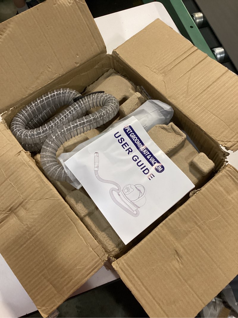 Condition photo showing As Is for Dog Grooming Kit, Pet Grooming Vacuum with Pet Clipper Nail Grinder, Dog Hair Vacuum with 6 Pet Grooming Tools for Dogs Cats Shedding Grooming