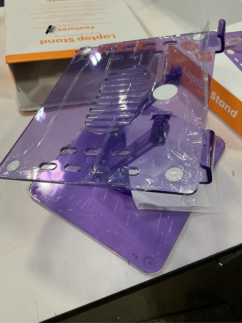 Condition photo showing Good Condition for (pack of 2)vivitar acrylic laptop stand - light purple