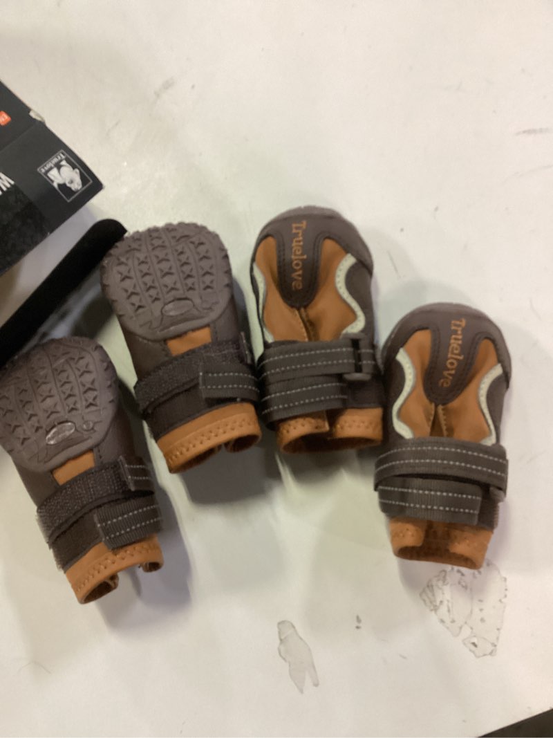 Condition photo showing Good Condition for EXPAWLORER 4PCS Anti-Slip Dog Shoes - Waterproof Dog Booties & Paw Protectors with Reflective Straps for Outdoor Cold/Hot Pavement, Indoor Hardwood Floors, Winter Boots for Small Medium Large Dogs