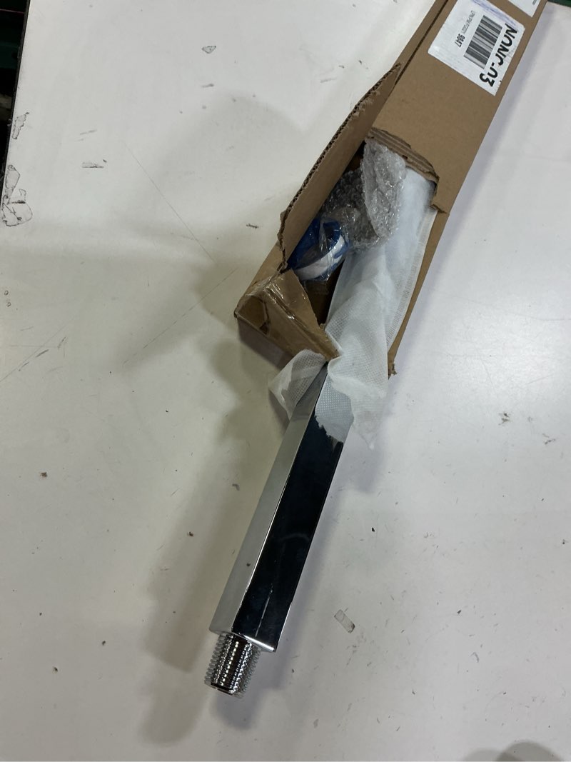 Condition photo showing Good Condition for HarJue Shower Arm, Rain Shower Head Extension Extender, With Flange and Teflon Tape, Made of Thicken Stainless Steel for Bathroom Rainfall Shower (20 Inch, Chrome) Chrome 20 Inch