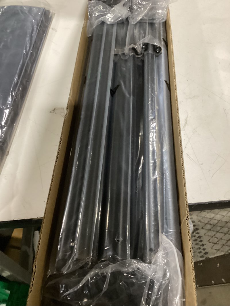 Condition photo showing Good Condition for RANTILA 4 Panel Room Divider, 6 FT Folding Privacy Screen with Wide Feet, Freestanding Partition for Room Separation, Portable Room Divider Panel, 89" W x 71" H, Black Black 22" - 4 Panel