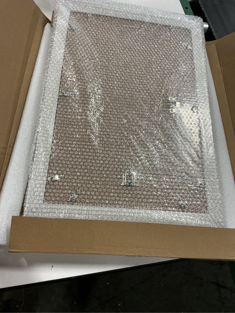 Condition photo showing New/Like New for 11x17 picture frame with real glass set of 2-vintage frames - antique style frames for wall - ornate frame for rustic white office or home decor display family friends wedding gift