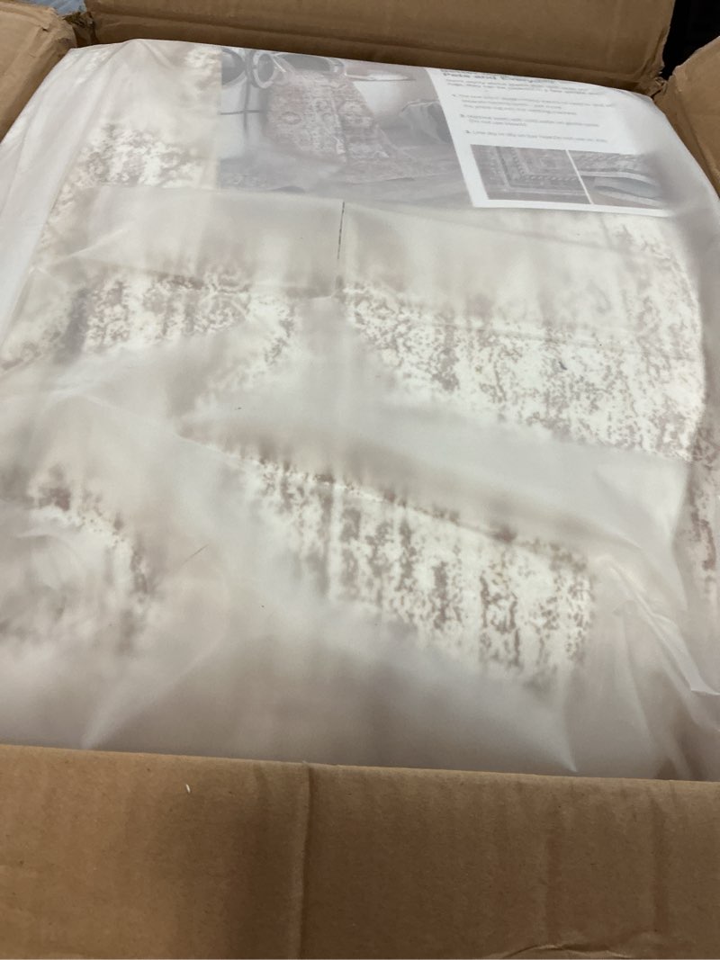 Condition photo showing New/Like New for Similar. 8x10 Area Rugs Living Room: Washable Large Vintage Beige Rug Neutral Non-Slip Soft Stain Resistant Indoor Carpet for Bedroom Nursery Dining Room Under Table Bed Home House Office Playroom Beige 8' x 10'