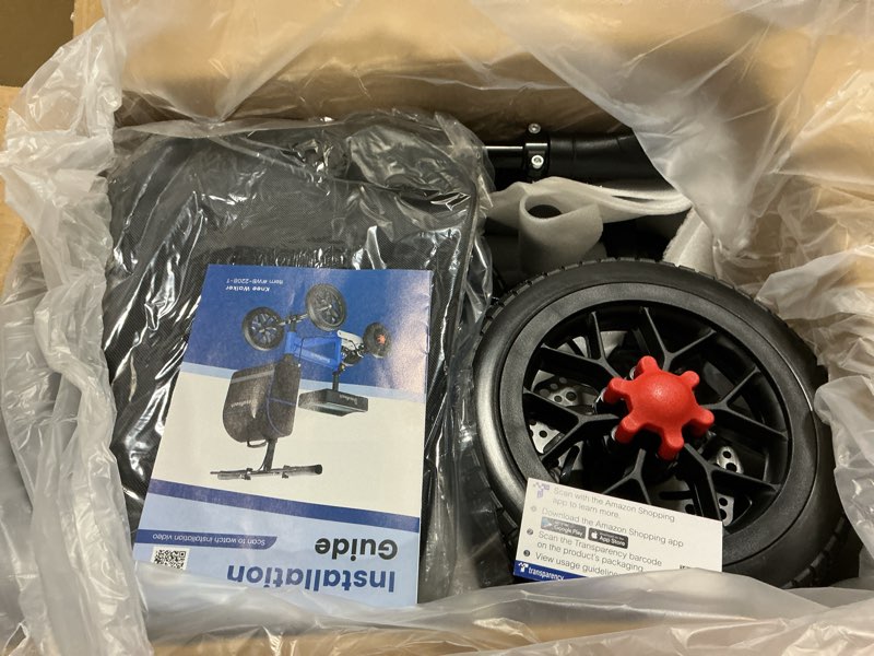 Condition photo showing Good Condition for Deluxe Medical Scooter Double Handbrake, All Terrain Steerable Knee Scooter Crutch Alternative, for Adults Injured Ankle & Foot Recovery in Blacks