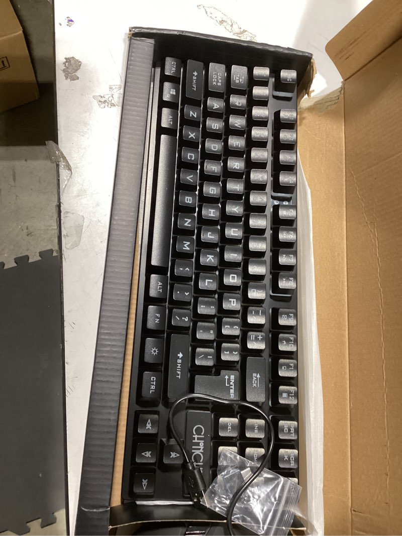 Condition photo showing Good Condition for gaming wireless tkl keyboard mouse combo rechargeable led backlit tenkeyless compact 87 keys 6 button for computer laptop ps4 ps5 switch compatible with windows xp/7/8/10 imac macbook xbox one x 2gen wireless combo