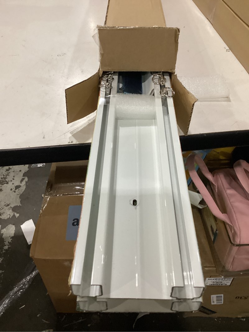 Condition photo showing Good Condition for zshine heavy-duty curtain conjoined double track rails ceiling mounting for living room bedroom room divider (white 6.6ft)