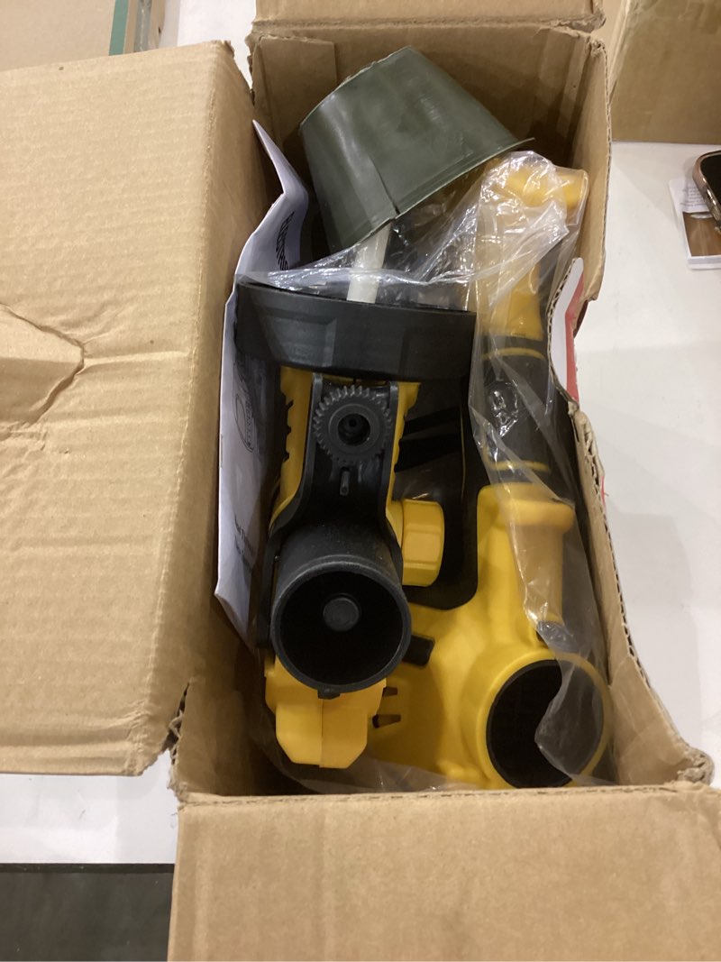 Condition photo showing As Is for Paint Sprayer, Cosyjazz 1200W HVLP Spray Paint Gun with 5 Nozzles & 3 Spray Patterns, Adjustable Flow Control, 1400ml Container & Cleaning Tools, for House Painting, Fences, Cabinets, Walls etc.