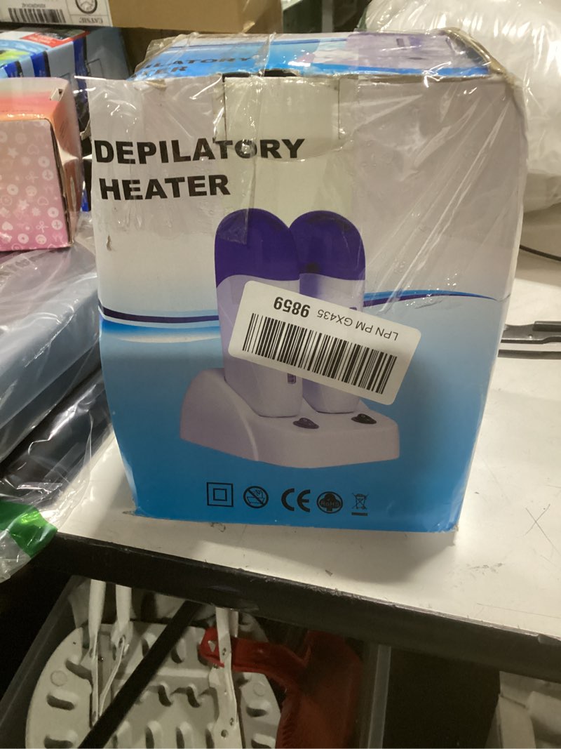 Condition photo showing Good Condition for nynelly wax warmer kit for hair removal, double depilatory wax heater with heater base for hair leg,