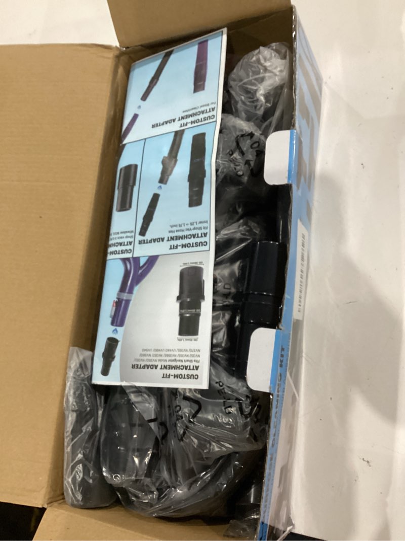 Condition photo showing As Is for household cleaning kit attachments vacuum cleaner accessories universal vacuum hose adapters flexible crevice tool for dryer lint vent trap cleaner