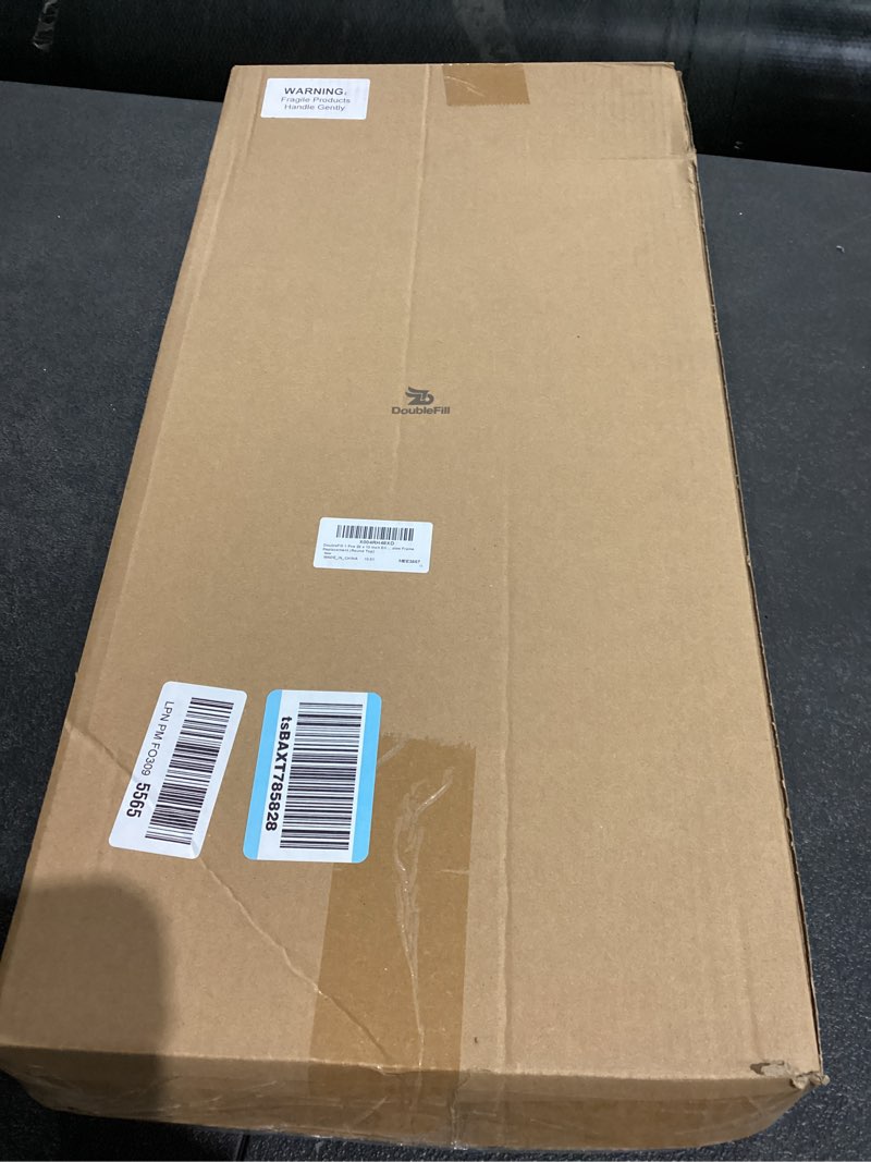 Condition photo showing New/Like New for 1 Pcs 22 x 10 Inch Entry Door Frame Half Round Top Exterior Door Only Replacement Kit for 1" Glass (Glass Not Included), 1 Lite Exterior Front Doors Window Frame Replacement (Round Top) 22 x 10 Inch Round Top 1