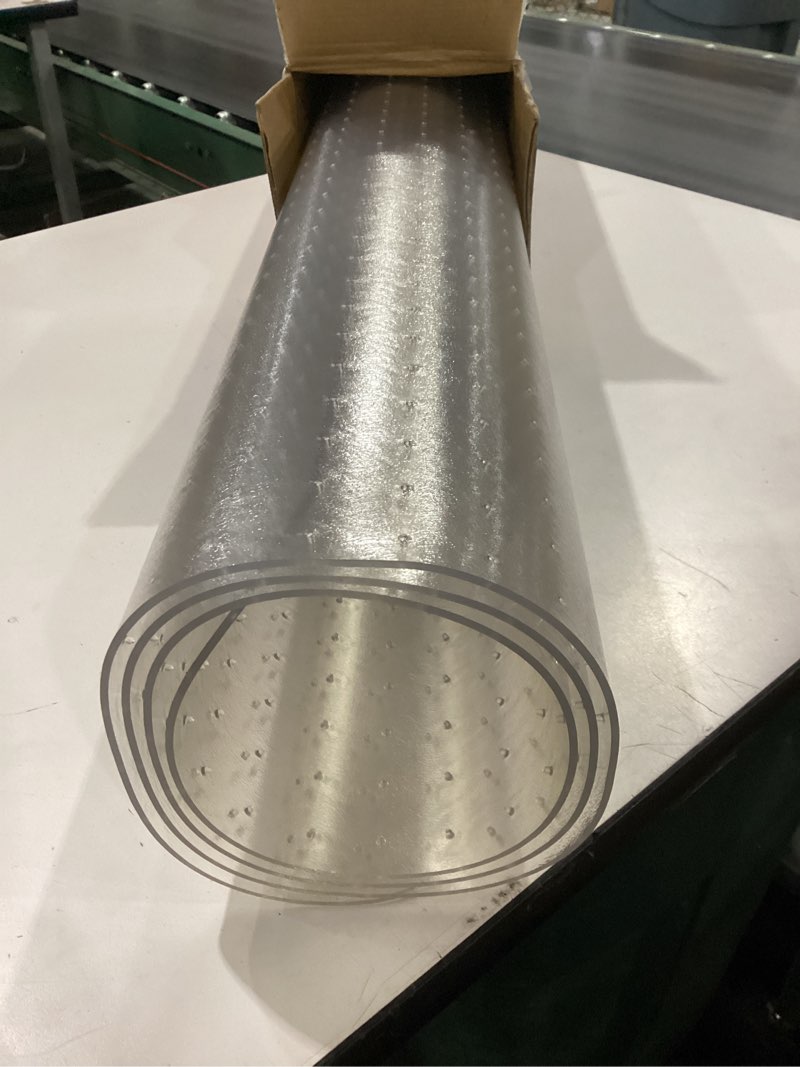 Condition photo showing New/Like New for Office Chair Mat for Carpet Floor, 0.1" Thick 60" x 46" Heavy Duty Chair Mats for Low Pile Carpet, Under Desk Protector Carpeted Floors Mat for Work (Transparent, Rectangular) 46"x60" For Carpet Floor