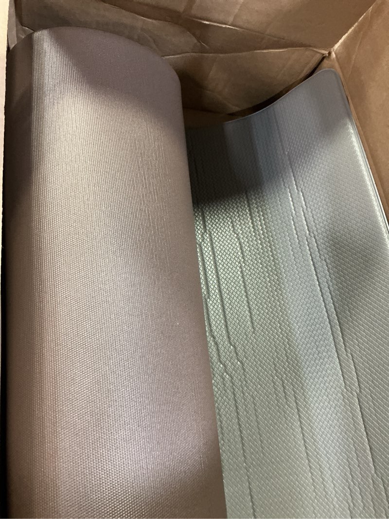 Condition photo showing Good Condition for dexi kitchen floor mats cushioned anti fatigue, 23x59, large wide standing runner rug waterproof, comfort memory foam padded for front sink laundry, grey 59"l x 23"w x 0.4"th grey