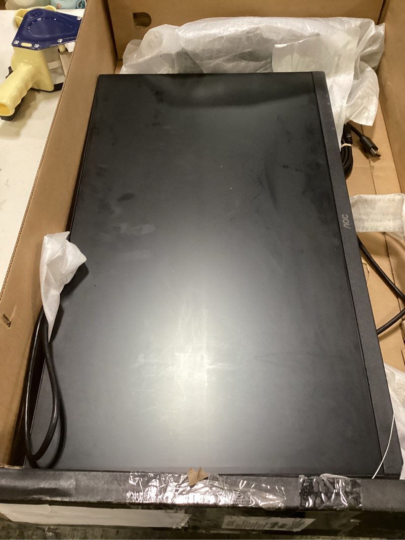 Condition photo showing As Is for AOC Q27G4XN 27" Gaming Monitor, 2K QHD 2560x1440, 180Hz 1ms, Adaptive-Sync, Height Adjustable, 2X HDMI 2.0, 1x Display Port, Xbox/PS5/Switch Ready, 3-Year Zero-Bright-dot 27 Inch QHD|180Hz|VA|Gaming