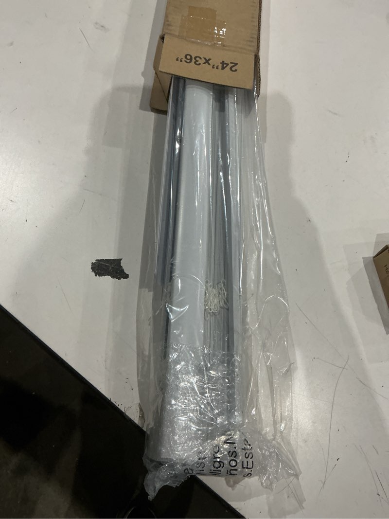 Condition photo showing Good Condition for lazblinds cordless white 1" room darkening vinyl mini blinds, 24" w x 36" h horizontal window blinds for home, cordless shades for indoor windows white 24"w x 36"h