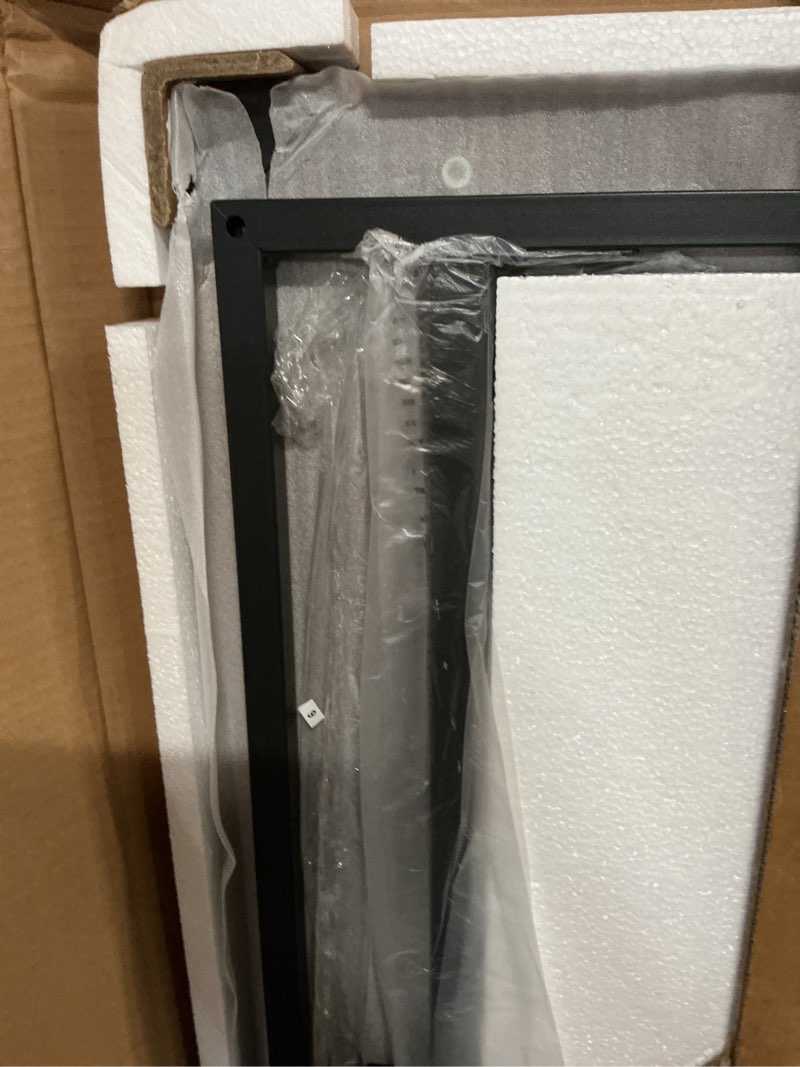 Condition photo showing New/Like New for Huuger Computer Desk, 55 Inch Home Office Desk, Gaming Writing Work from Home Study Desk, Large Legroom, Sturdy Metal Frame, Modern Simple, Rustic Brown