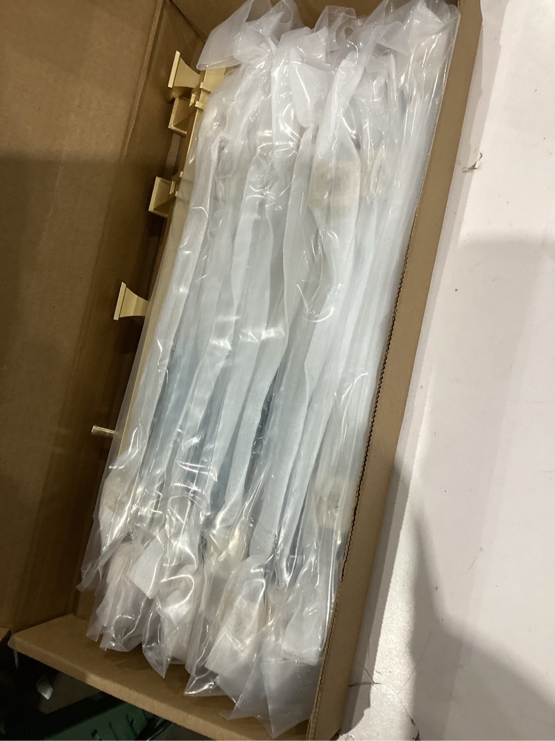 Condition photo showing New/Like New for Amerdeco 10 Pack Brushed Gold Cabinet Pulls 7.5 Inch(192mm) Hole Center Drawer Pulls Cabinet Hardware Kitchen Cabinet Handles for Bathroom Dresser Pulls ZH0067 7.5"/192MM Hole Center Brushed Gold