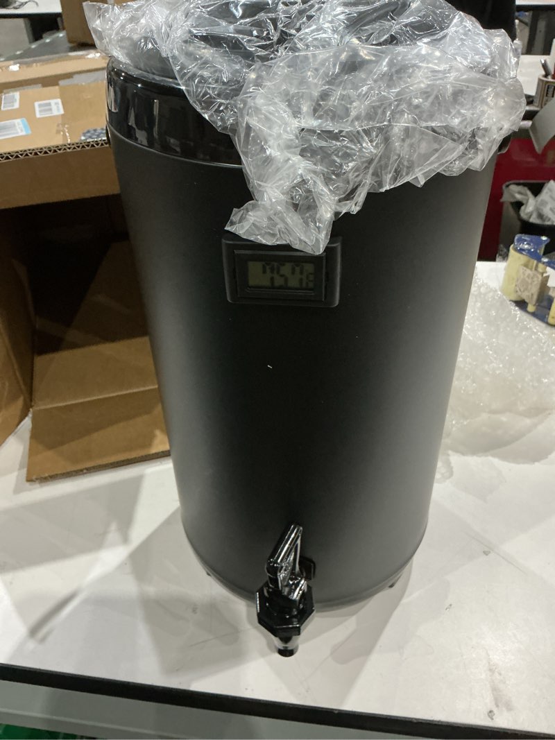Condition photo showing Good Condition for similar to cubellininsulated beverage barrel 12l stainless steel insulated beverage dispenser with electronic thermometer cold and hot water dispenser with spigot (12l)