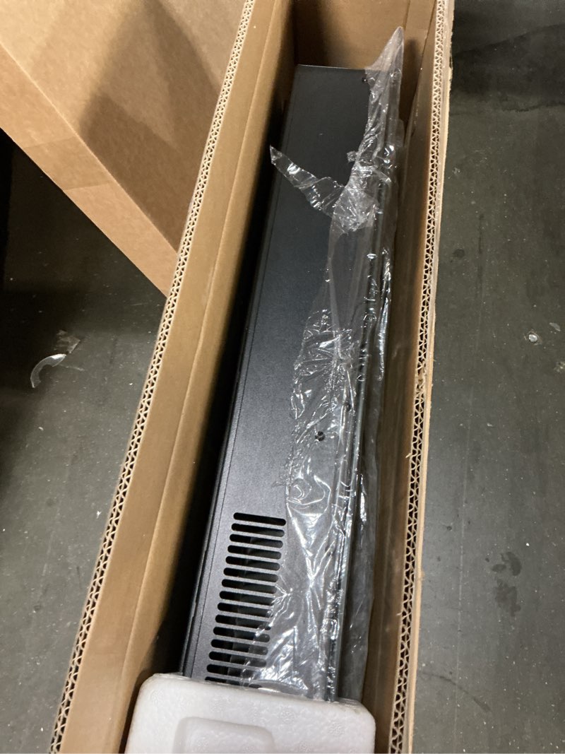 Condition photo showing Good Condition for 50" Electric Fireplace Wall Mounted and Recessed with Remote Control, 750/1500W Ultra-Thin Wall Fireplace Heater W/Timer Adjustable Flame Color and Brightness, Log Set & Crystal Options 50 Inch