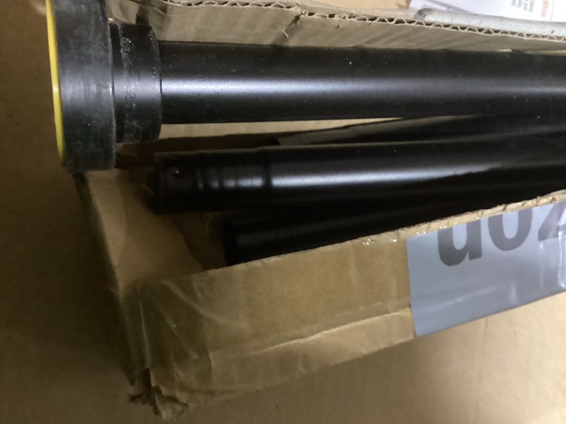 Condition photo showing Good Condition for Shower Curtain Rod Adjustable 43-78 inch, 1"Diameter Spring Tension Curtain Rod No Drill, Anti-Rust Non-Slip Shower Rod, Black Shower Curtain Rod for Bathroom Tension Black 43"- 78"