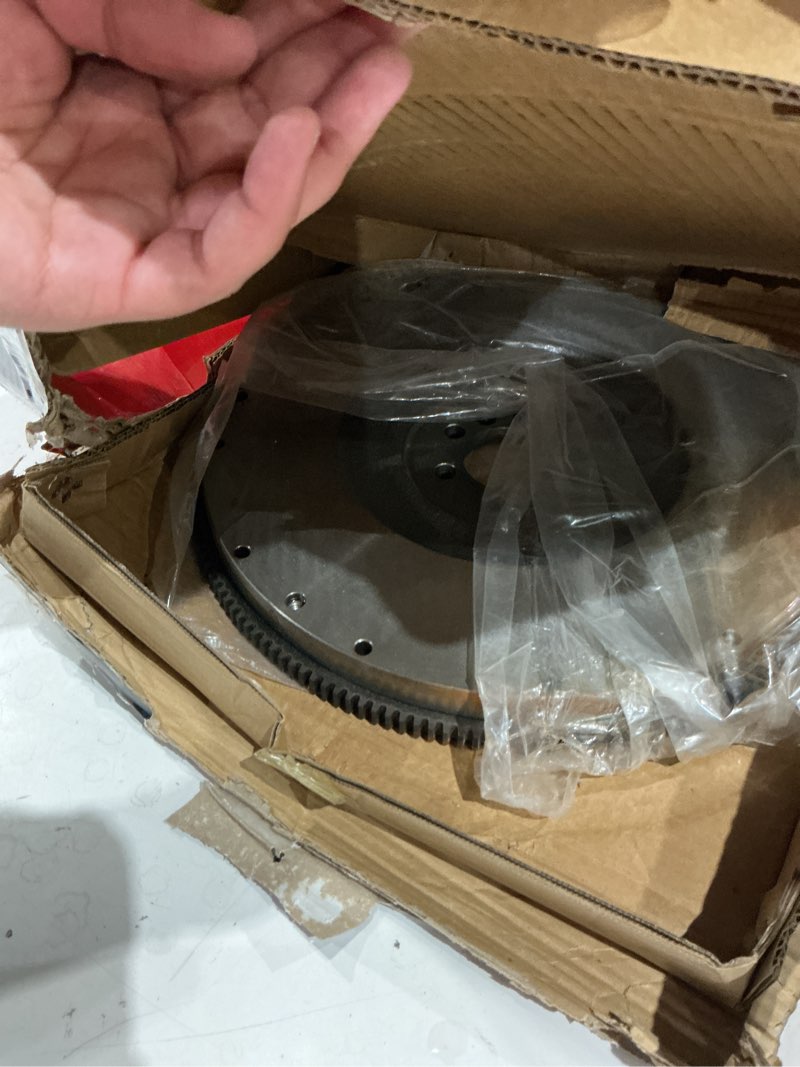 Condition photo showing As Is for clutch flywheel for ford f-250/250 hd/f350 f-250/350 super duty 10hole 155teeth