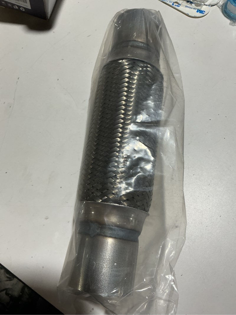 Condition photo showing Good Condition for flex pipe,heavy duty exhaust flex pipe,car accessories stainless steel flexible exhaust pipes,universal muffler tube automotive replacement,suitable for most cars,trucks (2.25''x8"/12")
