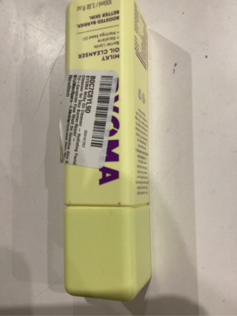 Condition photo showing New/Like New for BYOMA Milky Oil Cleanser - Hydrating Facial Cleanser for Skin Barrier Repair - Tri-Ceramide Face Wash for Sensitive Skin & All Skin Types - Deeply Hydrated Skin, No Oily Residue - 3.38 fl oz