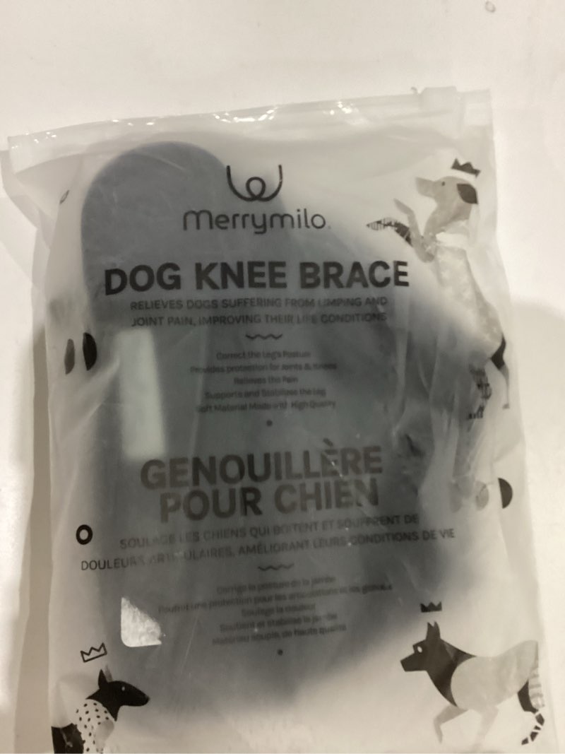 Condition photo showing As Is for Dog Knee Brace for Torn ACL Hind Leg, Canine Leg Support for ACL/CCL & Cruciate Ligament Conditions, Arthritis Support, Adjustable & Durable, Black, Size Large Large(10.3'-13.2') Black