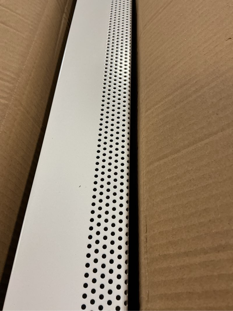 Condition photo showing Good Condition for redants 2 pack 3 ft baseboard heater covers with left and right endcaps,galvanized steel easy slip-on baseboard cover for replacing old and rusty looking electric and hydronic base board heater cover 3 ft (w/ caps) 2