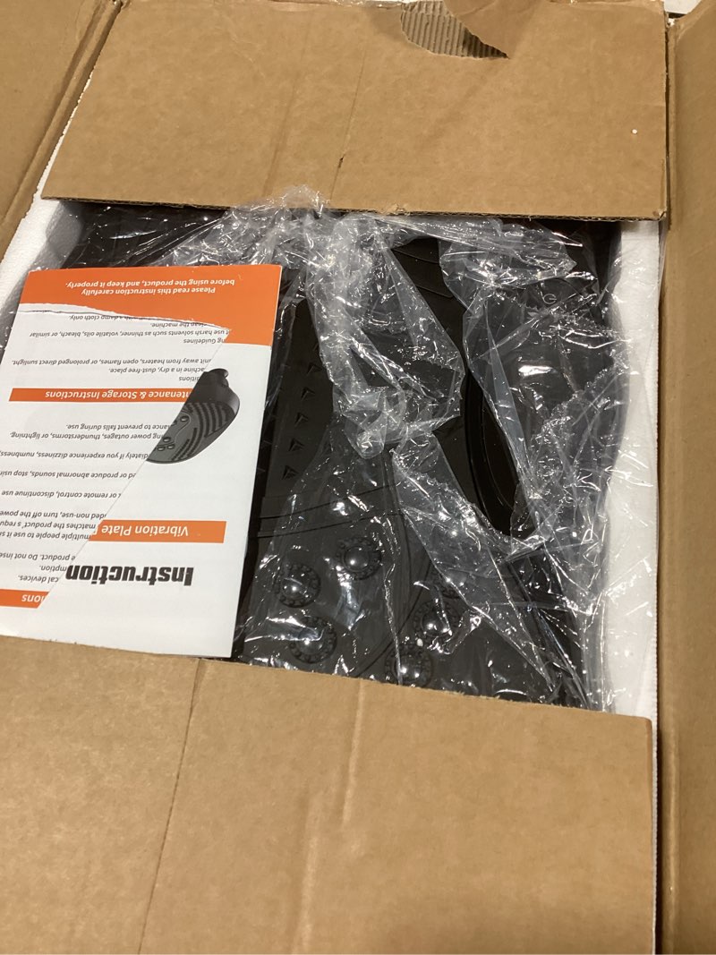 Condition photo showing New/Like New for Vibration Plate Exercise Machine, 130 Levels Full Body Workout Vibrating Plate for Lymphatic Drainage Weight Loss, 450 Lbs Capacity Shake Fitness Platform with Resistance Bands Bluetooth for Women Men