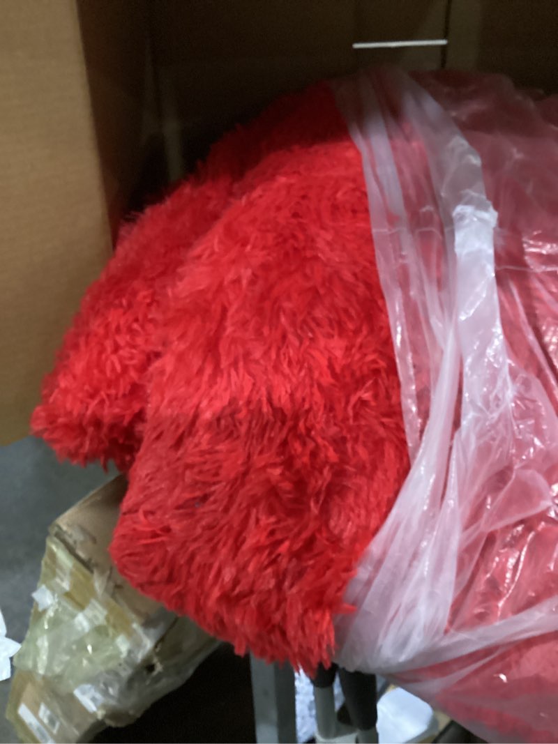 Condition photo showing As Is for red carpet runner for party, 2.6x15 ft, 130 gsm felt non-woven fabric, hollywood red carpet for event, aisle runner for wedding ceremony, movie theme party decorations, red runway rug for prom bright red 2'8" x 15' (runner)