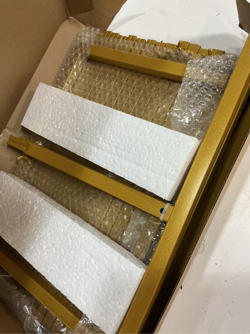 Condition photo showing Good Condition for Asee'm 6.6FTx6.6FT Gold Wedding Arch Backdrop Stand Square Metal Rectangular Arch Frame for Ceremony Party Birthday Bridal Baby Shower Anniversary Arbor Balloon Decoration 6.6x6.6FT(HxW) Gold