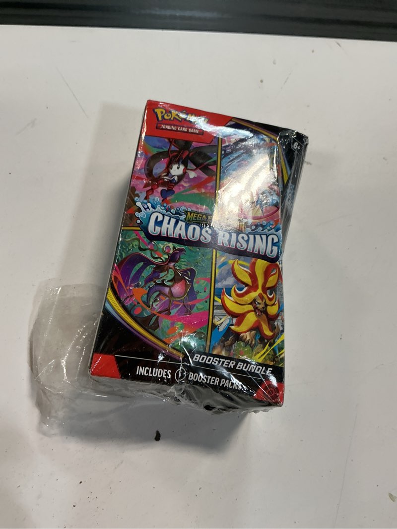 Condition photo showing Good Condition for pokémon tcg: mega evolution—chaos rising booster bundle
