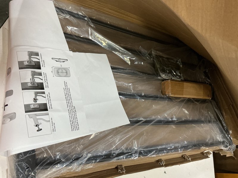 Condition photo showing New/Like New for waowao black window safety guards for children kids child toddler pets proof extra wide white tension security window guard gate for home fit 22.44"-36.22" (2 piece, black) black 2 piece(22.44"-33.64")